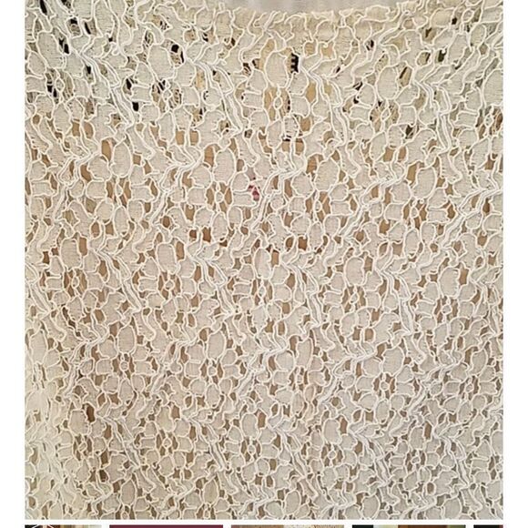 Pixley Yuli Lace Cap Sleeve Blouse Cream  Sm - Picture 2 of 3
